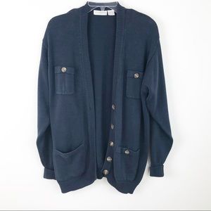 Vintage cardigan Liz Claiborne blue size Medium